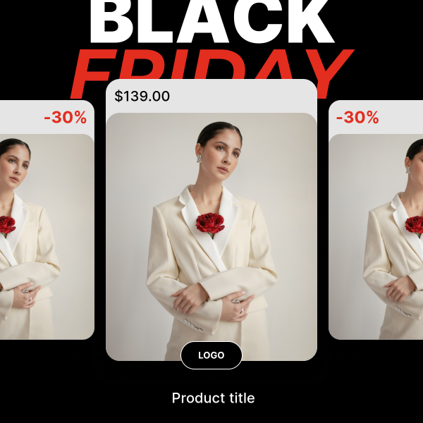 Ecommerce fashion ad using the similarity gestalt principle