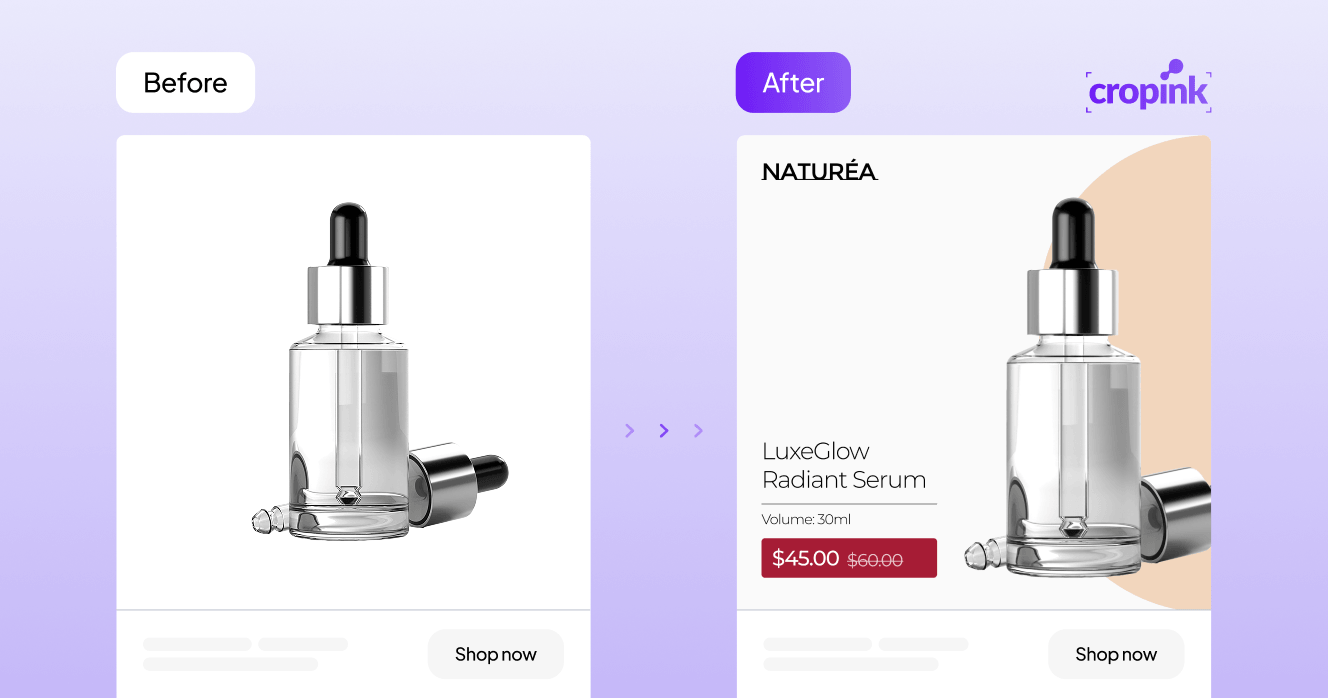 Example of a Facebook DPA displaying product prices