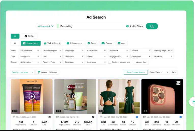 Pipiads ad spy tool compared with Peeksta
