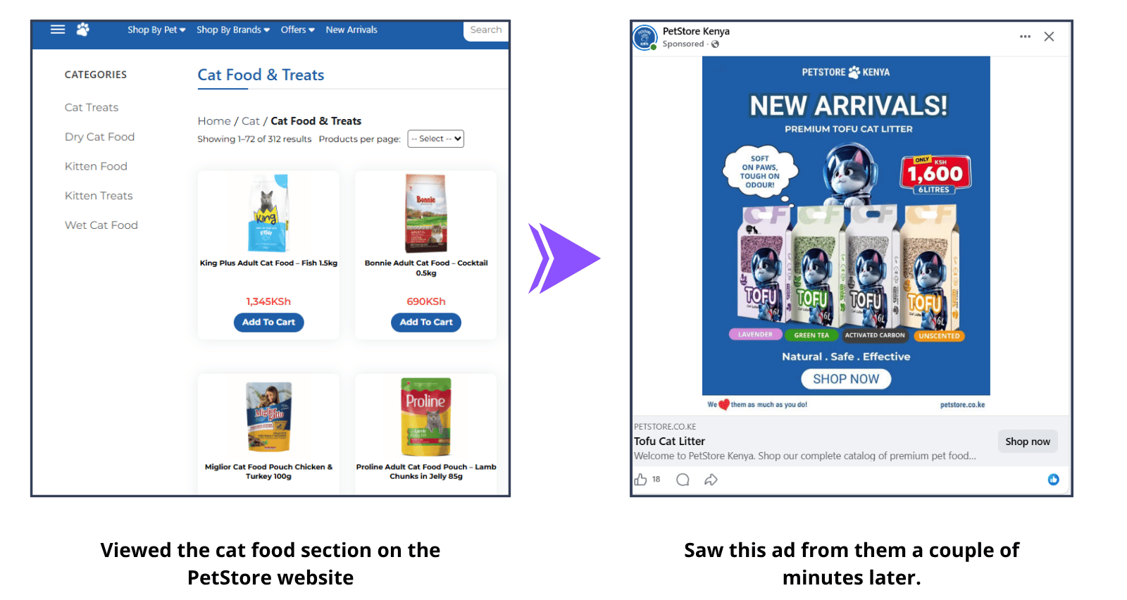 Retargeting ad example