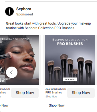ad example with multiple product angles
