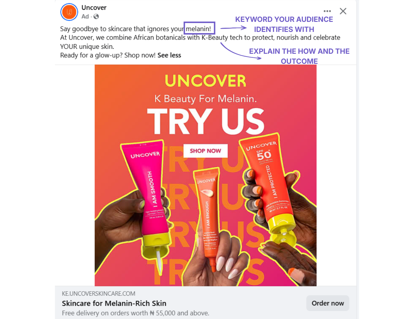 uncover-melanin-skincare-facebook-ad.png